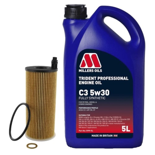 Oil change service kit - oil, +