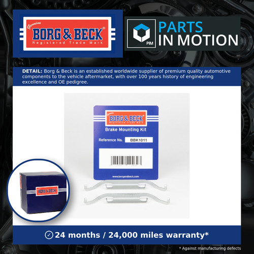 Brake pad fitting kit fits - pad, bmw
