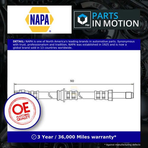 Brake hose fits - brake, 330