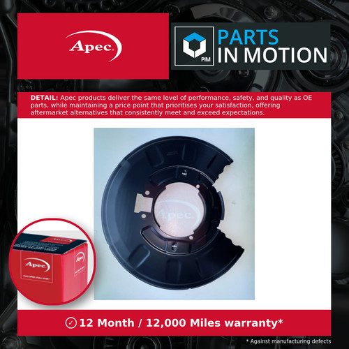 Brake disc splash panel fits - brake,