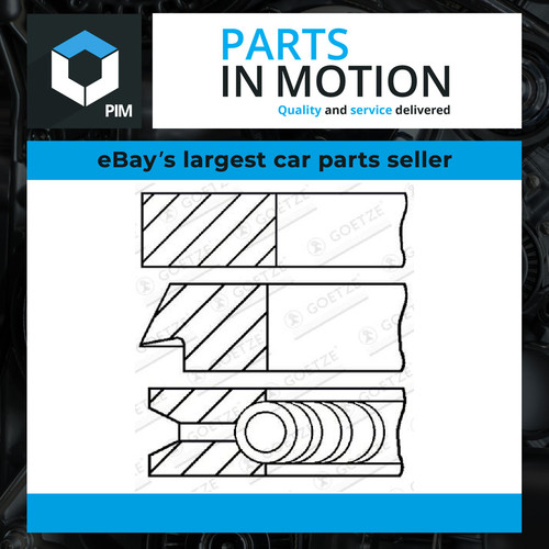 Piston rings kit - piston, (single