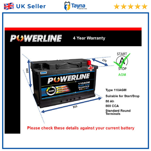 Agm car battery fits bmw - bmw, 330e