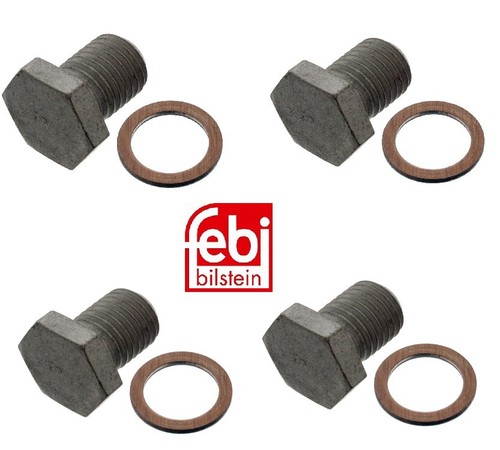 Febi oil sump plug with - 4x,