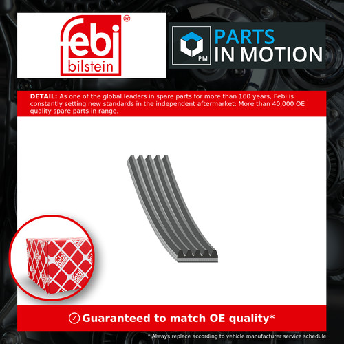 Rib multi drive belt fits - 5,