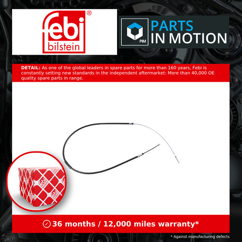 Handbrake cable fits bmw - handbrake,