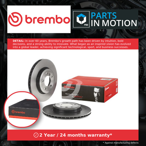 Brake discs pair vented - brake,